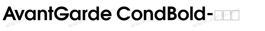 AvantGarde CondBold字体转换